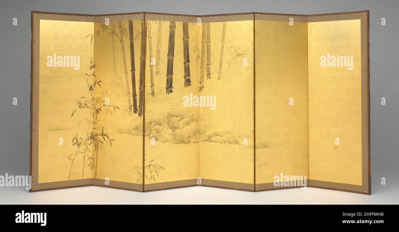 Bambou, Japon, début du 19th siècle. Banque D'Images