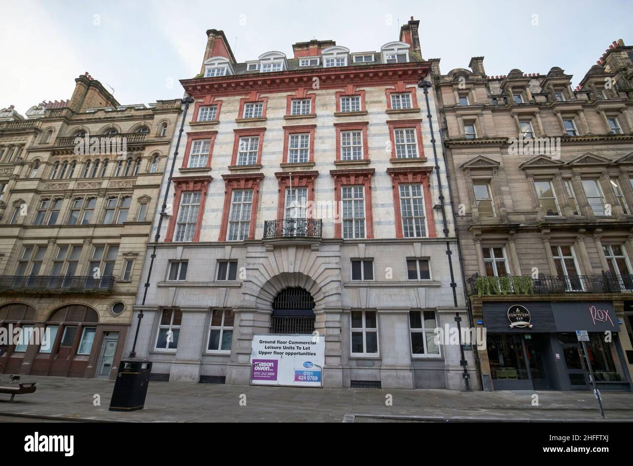 Ancien bâtiment de la banque parrs 20-32 rue du château Liverpool Angleterre Royaume-Uni Banque D'Images
