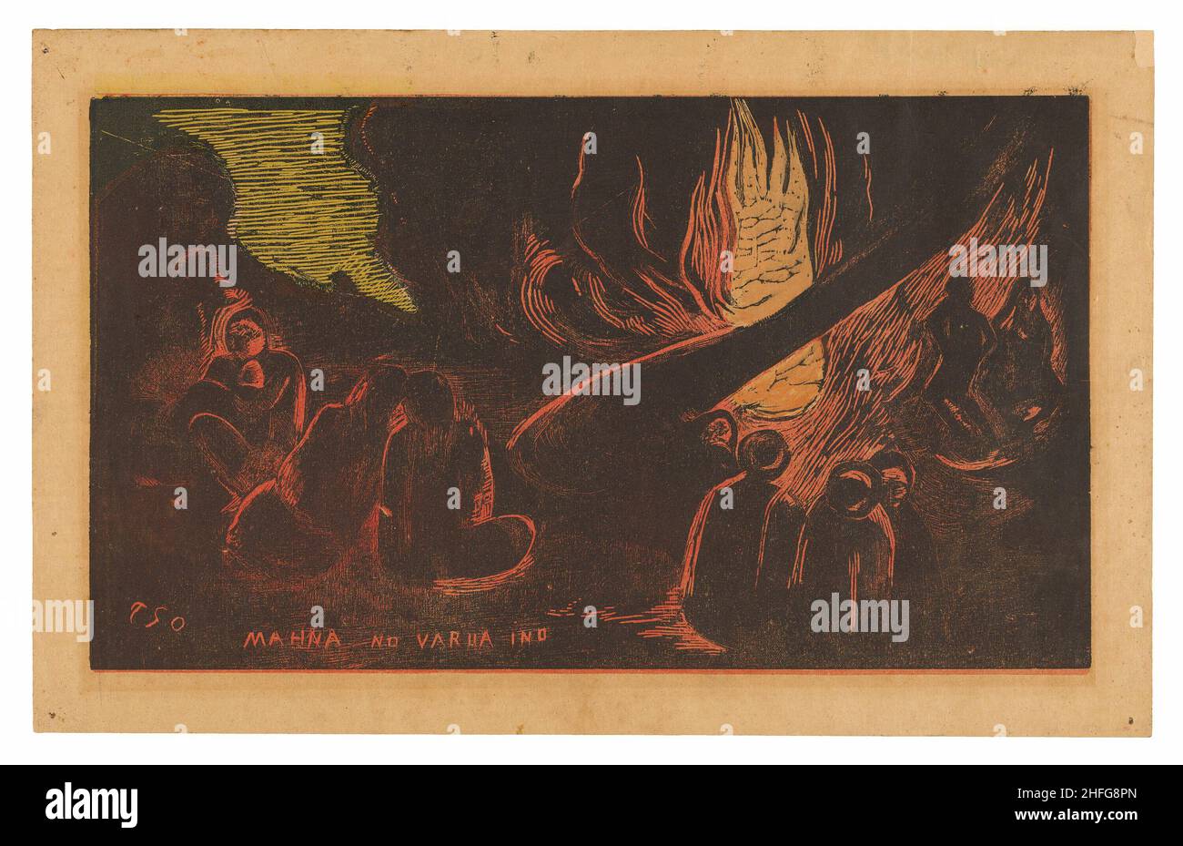 Mahna no varua ino (le diable parle), de la suite Noa Noa, 1894. Banque D'Images