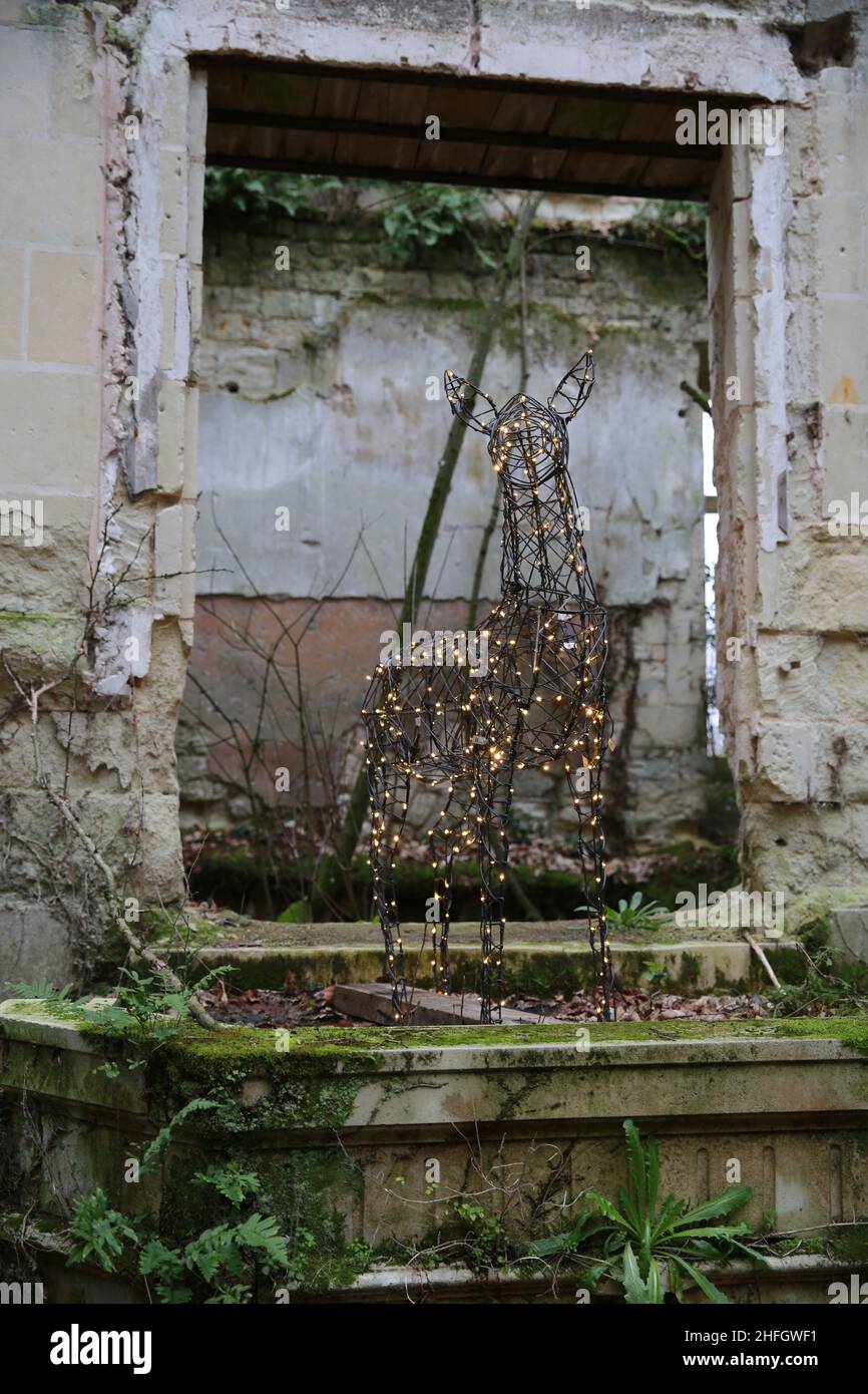 Château de la Mothe Chandeniers Banque D'Images