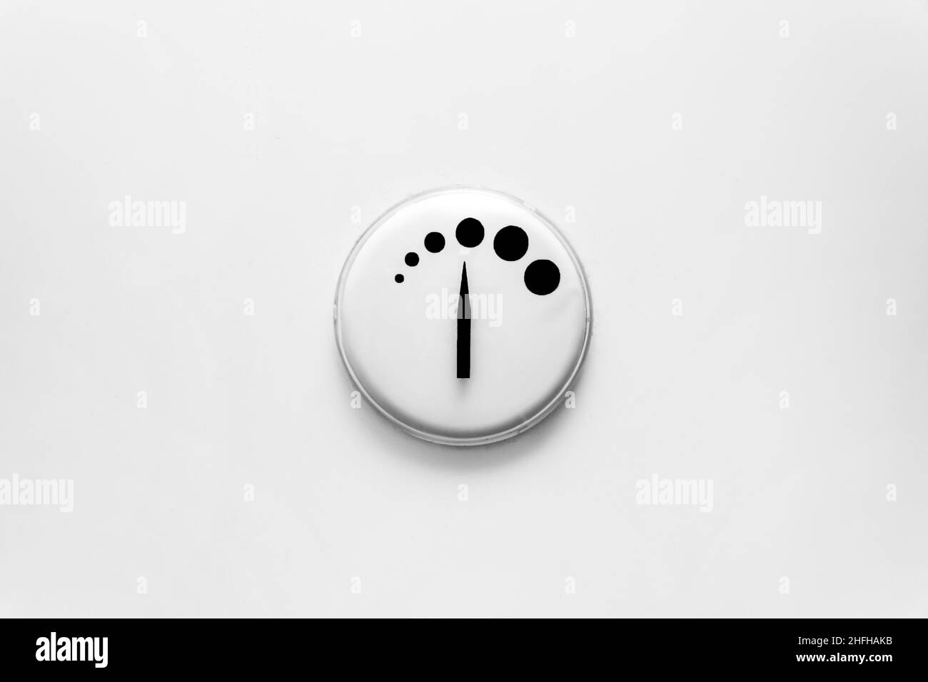 Température thermomètre de chaudière contrôle manomètre eau système. Banque D'Images