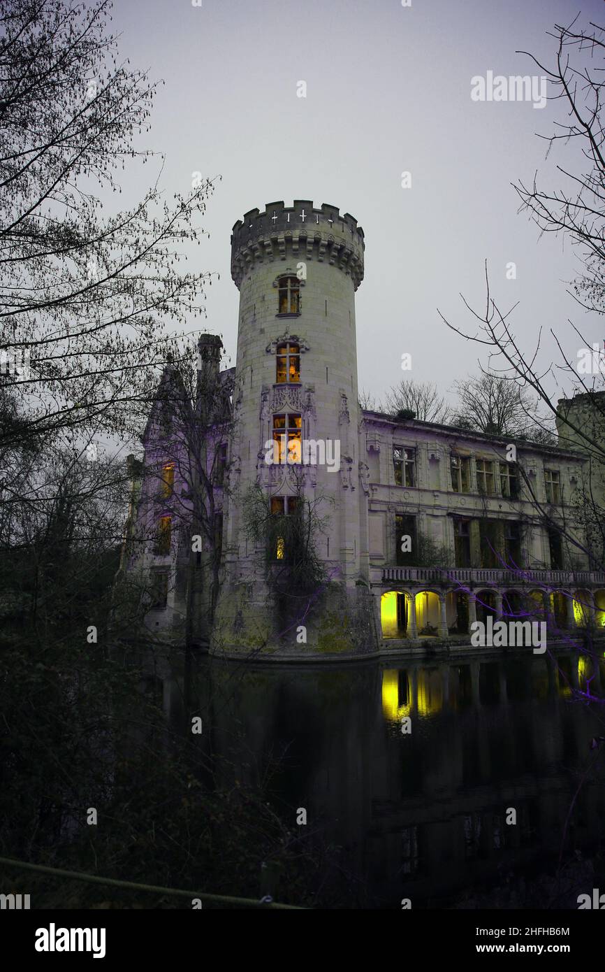 Château de la Mothe Chandeniers Banque D'Images