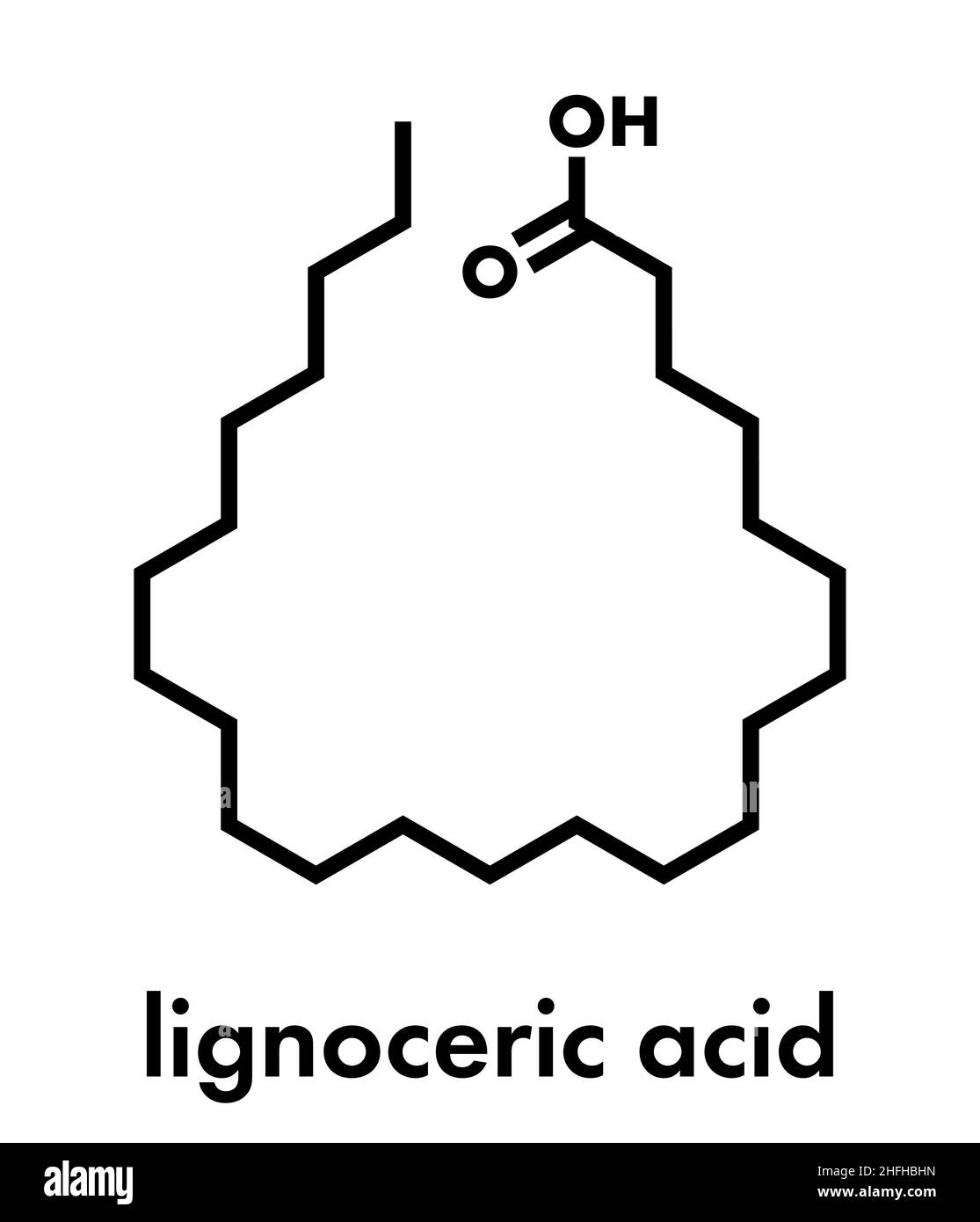 Lignoceric acid molecule Banque de photographies et d’images à haute