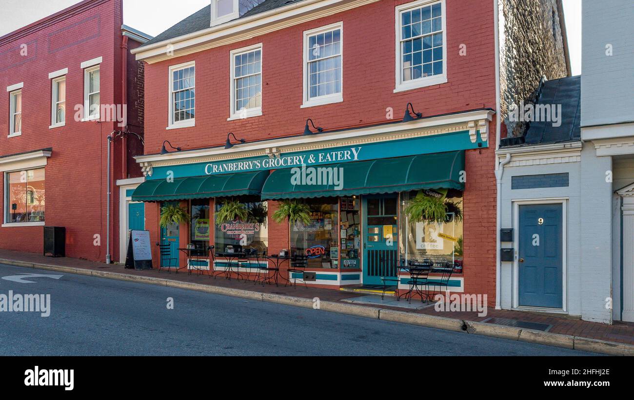 Staunton, va - le 11 mai 2018 : Cranberry's Grocery and Eatery local business Banque D'Images