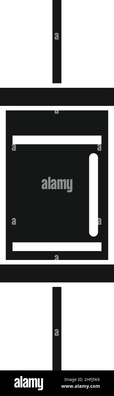 Diode électronique icône vecteur simple.Composant électrique.Ampoule LED Illustration de Vecteur