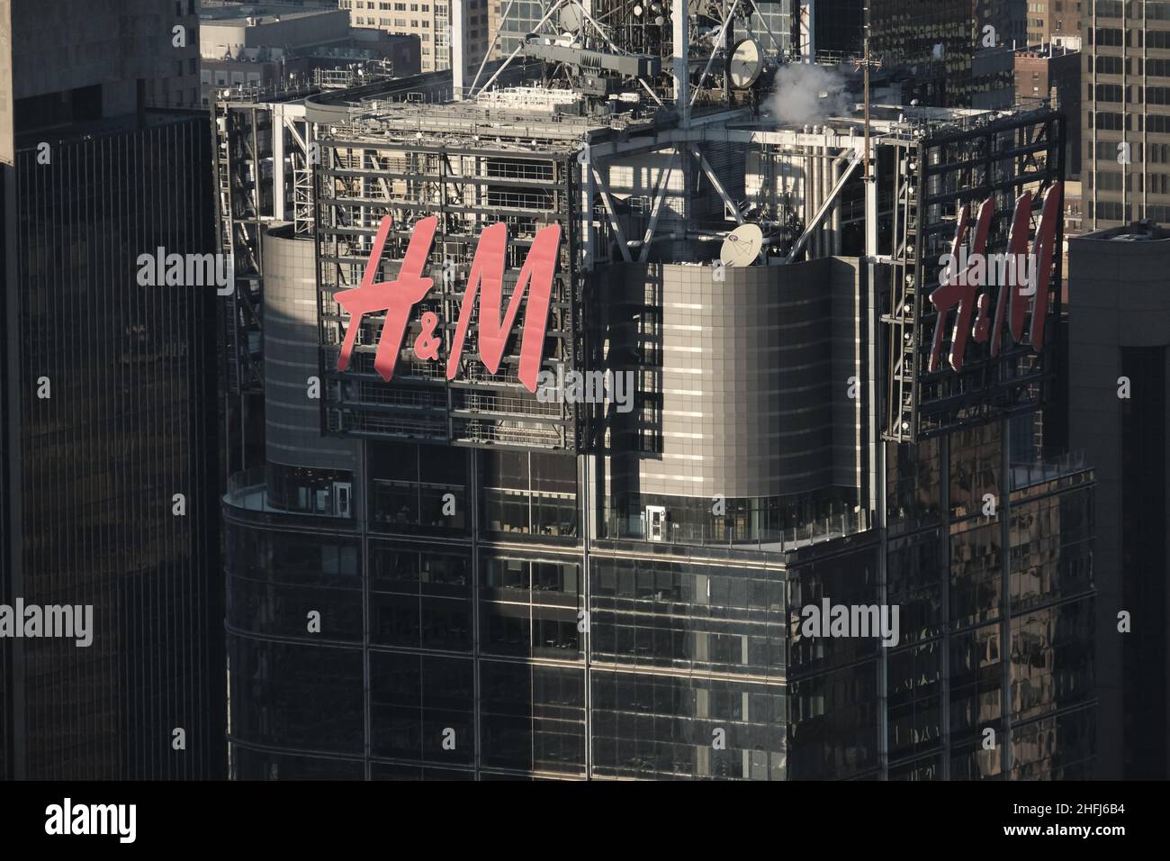 Bureau de la tour H&M à New York Photo Stock - Alamy
