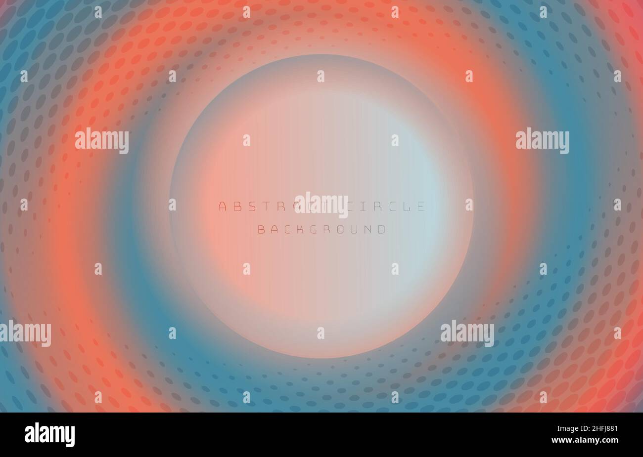 Modèle coloré de dégradé de cercle abstrait.Chevauchement avec un arrière-plan décoratif de conception demi-ton. Illustration de Vecteur