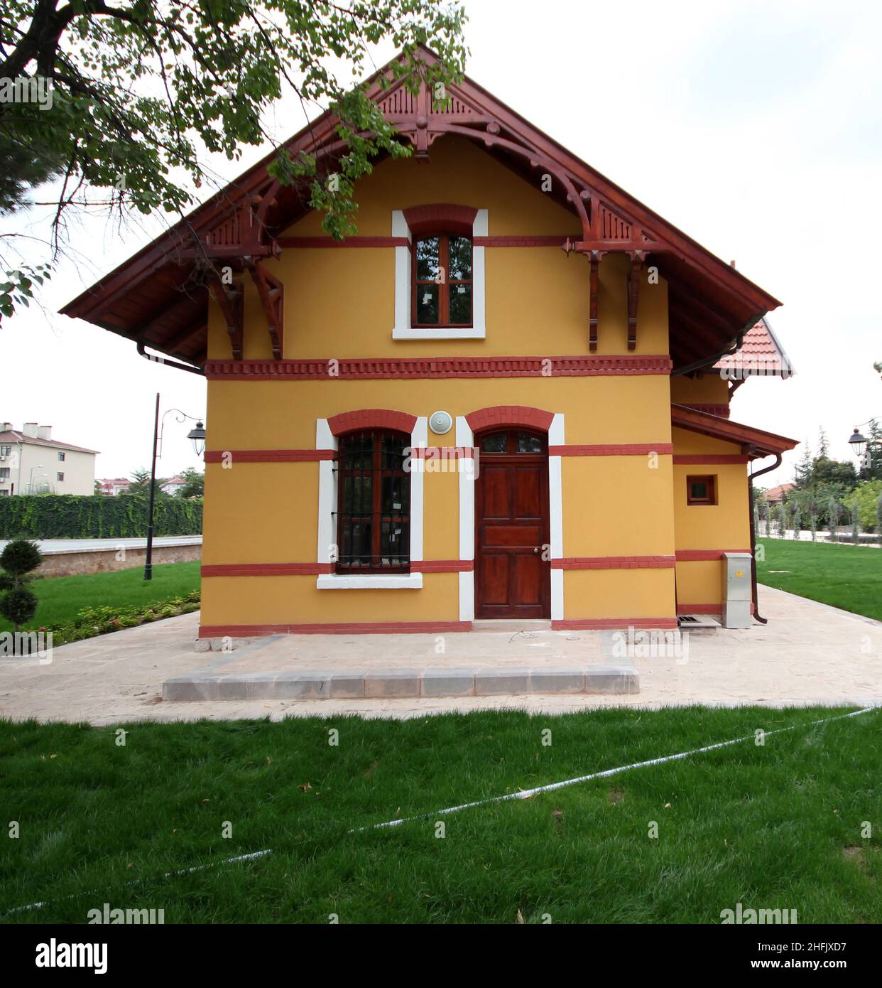 Maisons de la station d'architecture allemande à Konya, Turquie Banque D'Images