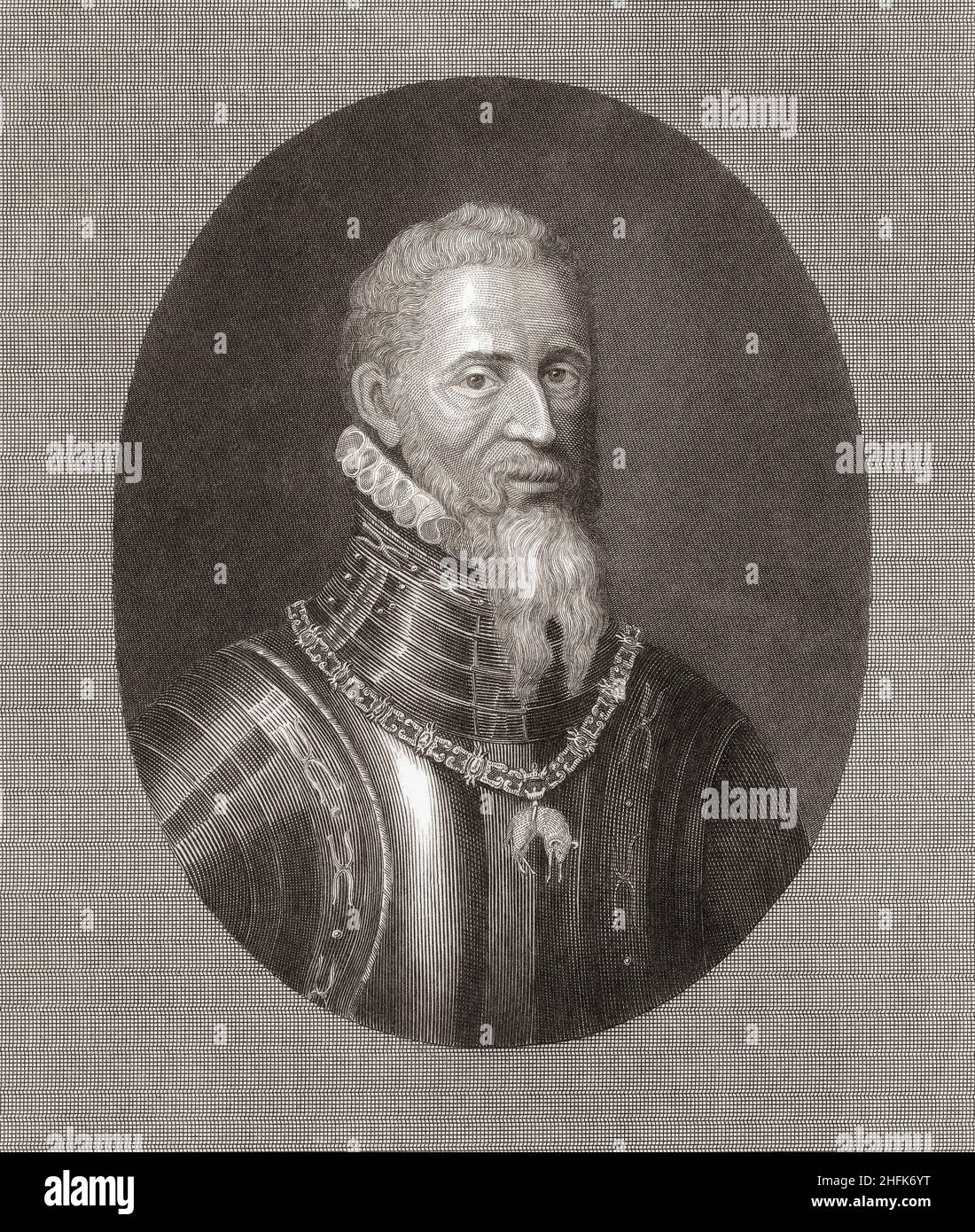 Fernando Álvarez de Toledo y Pimentel, 3rd duc d'Alba, 1507 à 1582.Général espagnol et gouverneur des pays-Bas espagnols, après un travail de 19th ans. Banque D'Images