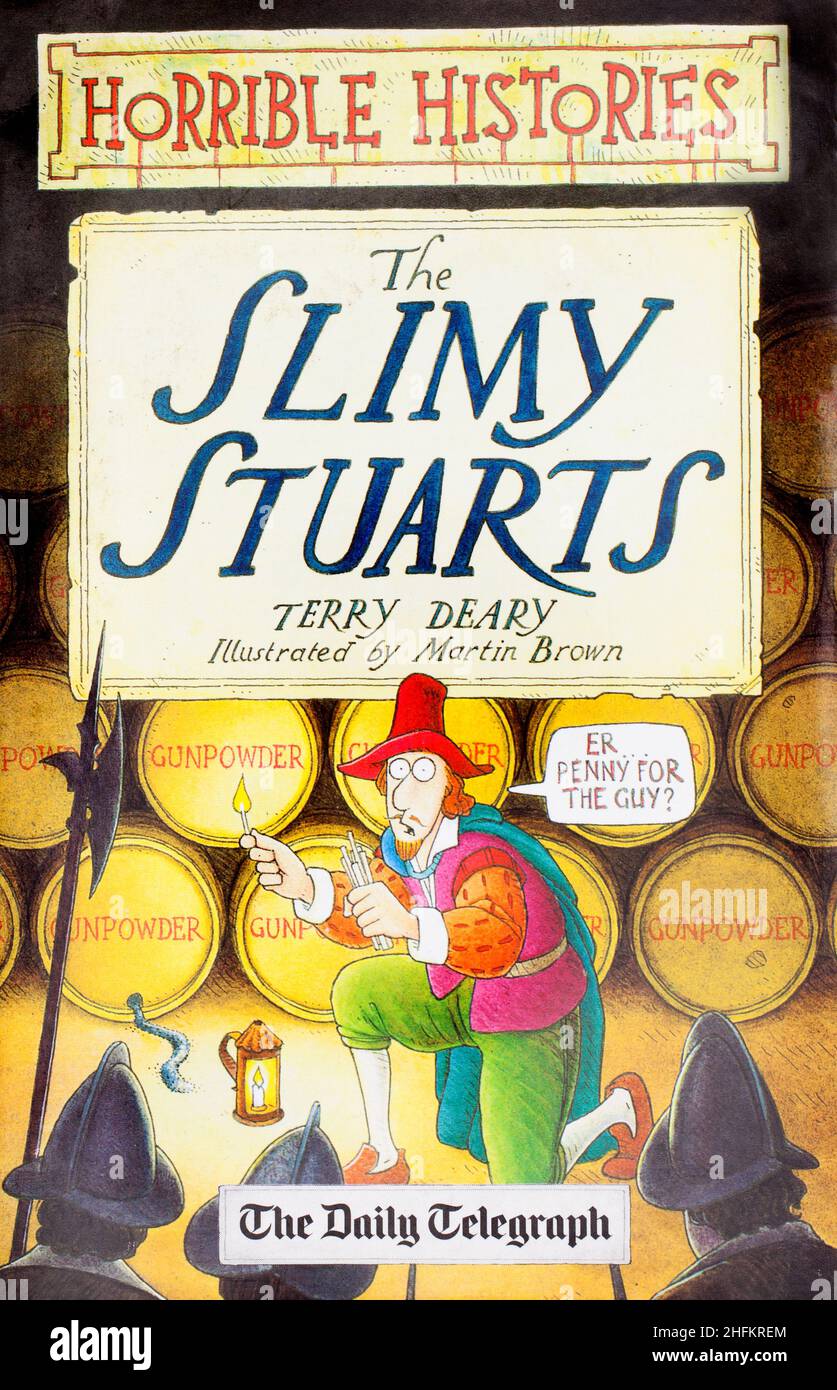 Le livre, histoires horribles, les Stuarts minceur de Terry Deary Banque D'Images
