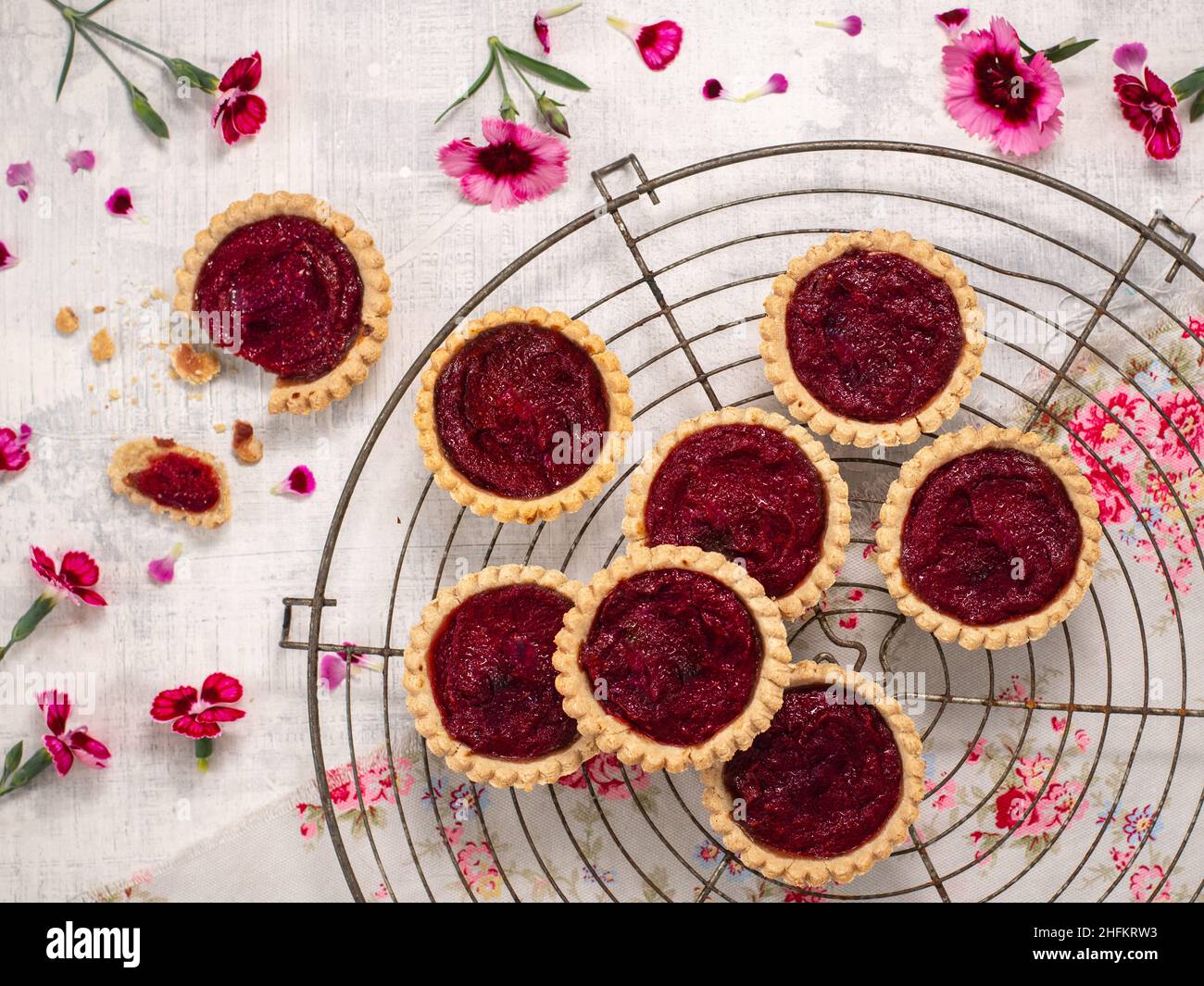 Tartelettes de confiture Banque D'Images