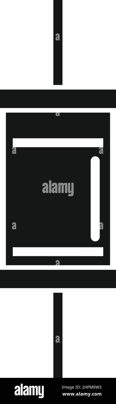 Diode électronique icône vecteur simple.Composant électrique.Ampoule LED Illustration de Vecteur