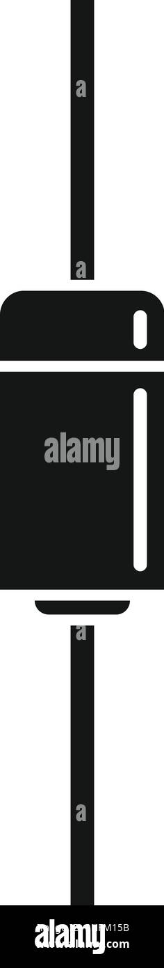 Icône d'indicateur de diode vecteur simple.Voyant LED.Composant électrique Illustration de Vecteur