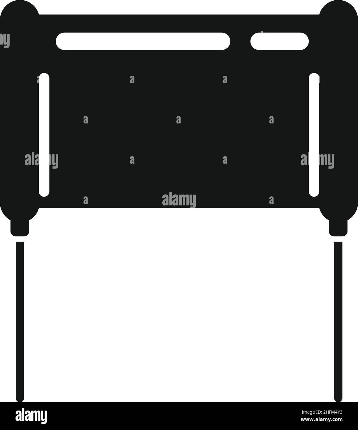 Diode condensateur icône vecteur simple.Résistance de composant.Semi-conducteur de circuit Illustration de Vecteur