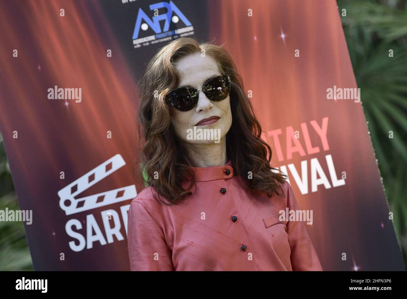 Appel "film Italie Sardegna Festival" - 3a edizione - jour 3.Nella foto:Isabelle Huppert photo Lapresse - Fabio Ferrari 25 juillet 2020 Cagliari, Italie Entertainment appel photo "Filming Italy Sardegna Festival" - édition 3rd - jour 3.Dans la photo: Isabelle Huppert Banque D'Images