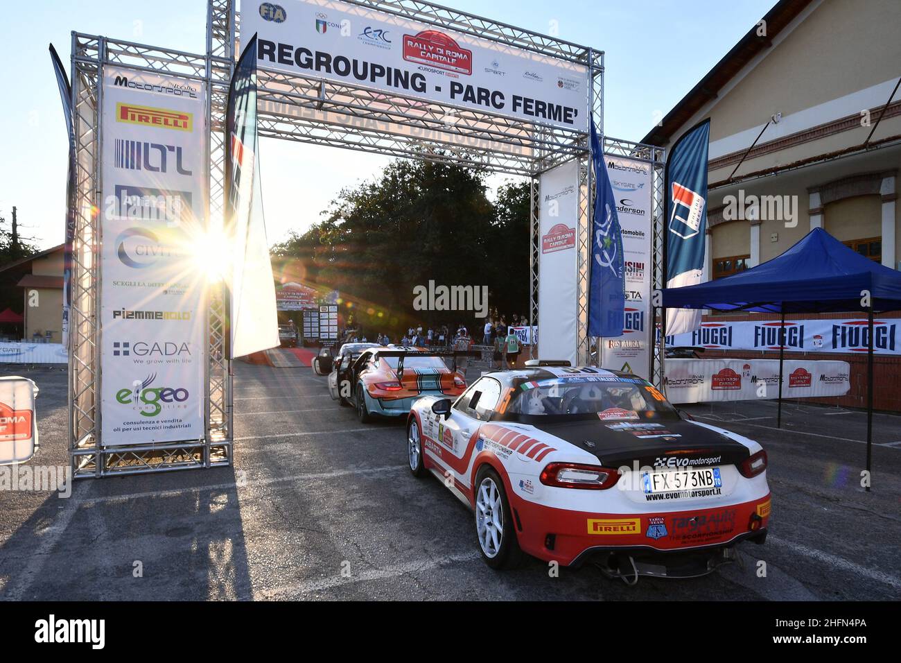 Foto Alfredo Falcone - LaPresse26/07/2020 Fiuggi ( Italia)Sport Rally di Romanella foto:Roberto Gobbin (IT) Abarth 124 Rally #35 Winners Rally Team - Rally di Roma capitale ERC Banque D'Images