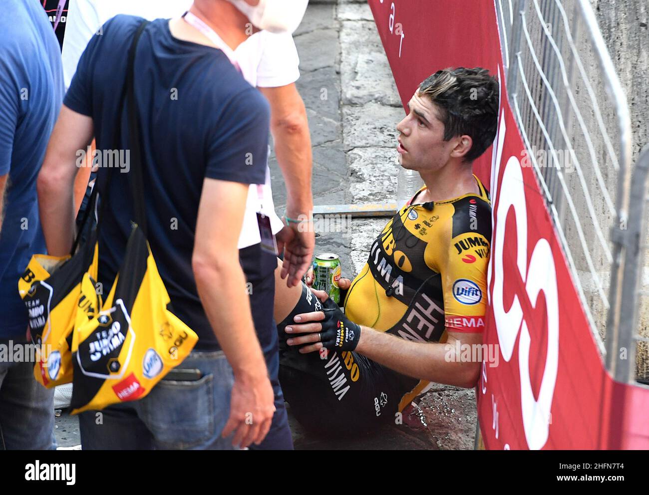 Foto Jennifer Lorenzini - LaPresse01 Agosto 2020 Siena (Italia)Sport Ciclismo14a Strade Bianche 2020 - Gara uomini - da Siena a Siena Nella foto:Wout van Aert (Team Jumbo - Visma), vincitore della gara photo Jennifer Lorenzini - LaPresseMarch, 09 2019 Sienne (Italie) Sport Cycling14th Strade Bianche 2020 - course masculine - de Sienne à Sienne dans le pic: Wout van Aert (Team Jumbo - Visma), le gagnant Banque D'Images