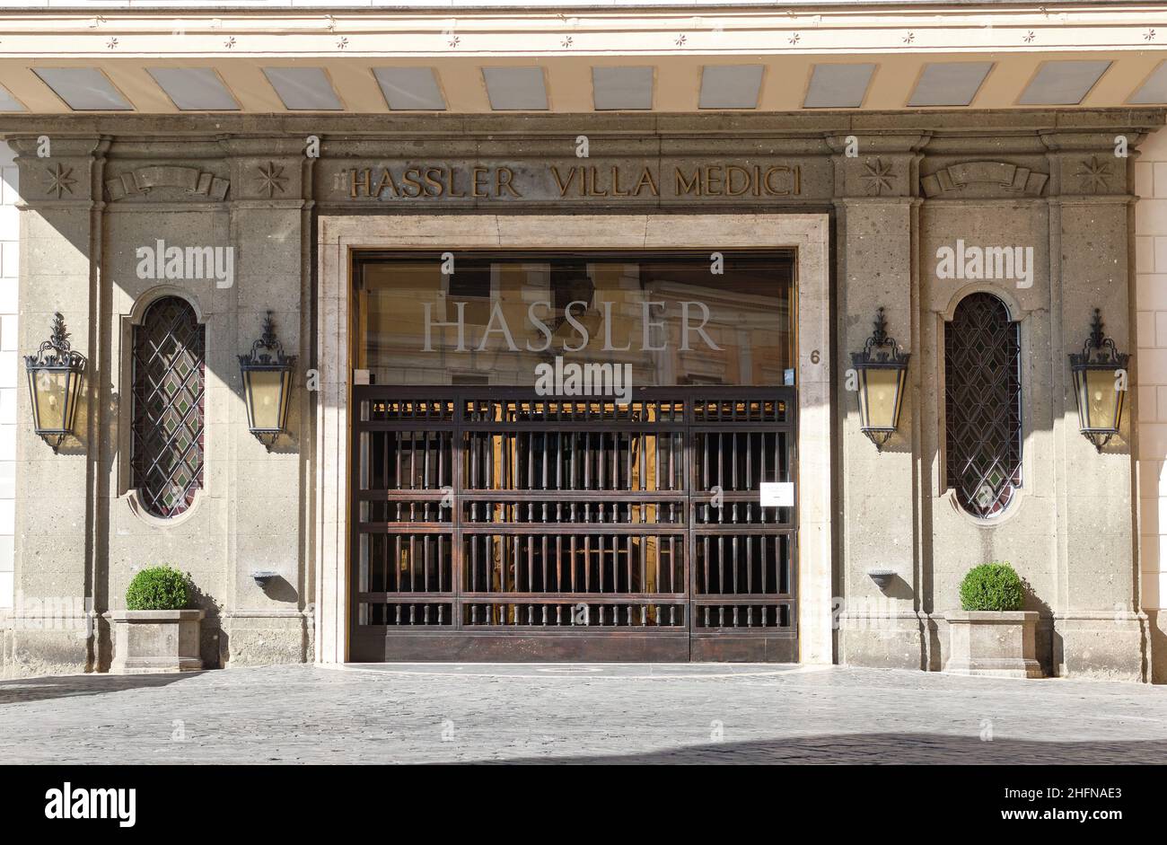 Mauro Scrobogna /Lapresse 06 août 2020 et#xA0; Rome, Italie Actualités crise économique - secteur hôtelier dans la photo: Hôtels fermés et installations touristiques Banque D'Images