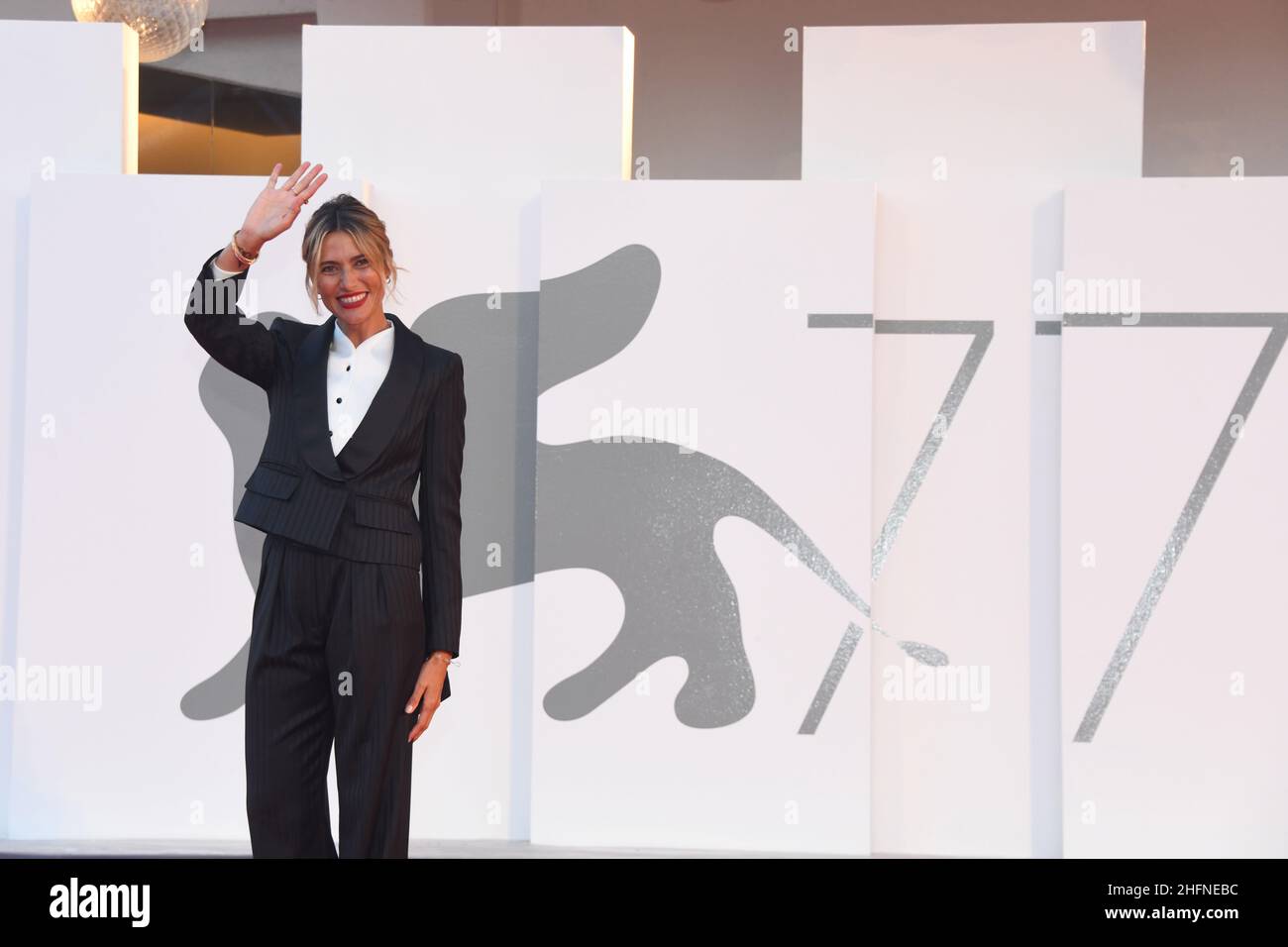 Piergiorgio Pirrone - Lapresse 2020-09-01 Venise 77th Venise Filmfestival Photocall Anna Foglietta dans la photo: Anna Foglietta Banque D'Images