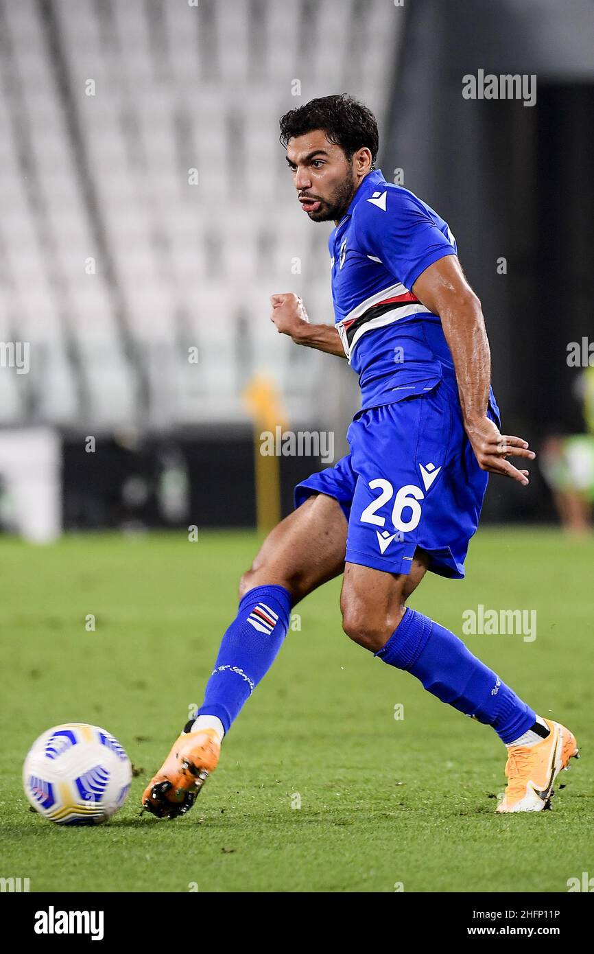 Marco Alpozzi/Lapresse 20 septembre 2020 Turin, Italie football sportif Juventus vs Sampdoria - Ligue italienne de championnat de football A TIM 2020/2021 - Stade Allianz dans le pic: Banque D'Images