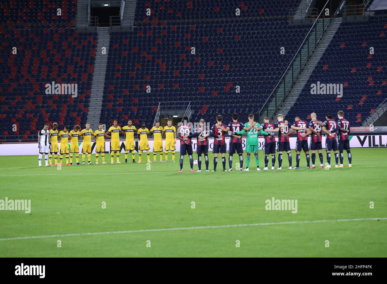 Lapresse/Filippo Rubin 28 septembre 2020 Bologna (Italie) Sport Soccer Bologna vs Parme - Championnat italien de football League A 2020/2021 - &#x201c;Renato Dall&#x2019;Ara&#x201d; Stade dans la photo : Banque D'Images