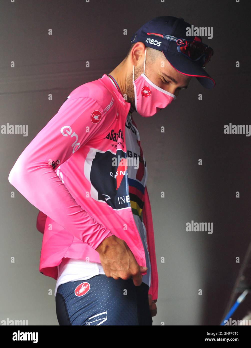 Jennifer Lorenzini/Lapresse 03 octobre 2020 Italie Sport Cycling Giro d'Italia 2020 - 103th Edition - Stage 1 - ITT - de Monreale à Palerme dans le pic: Filippo Ganna Banque D'Images