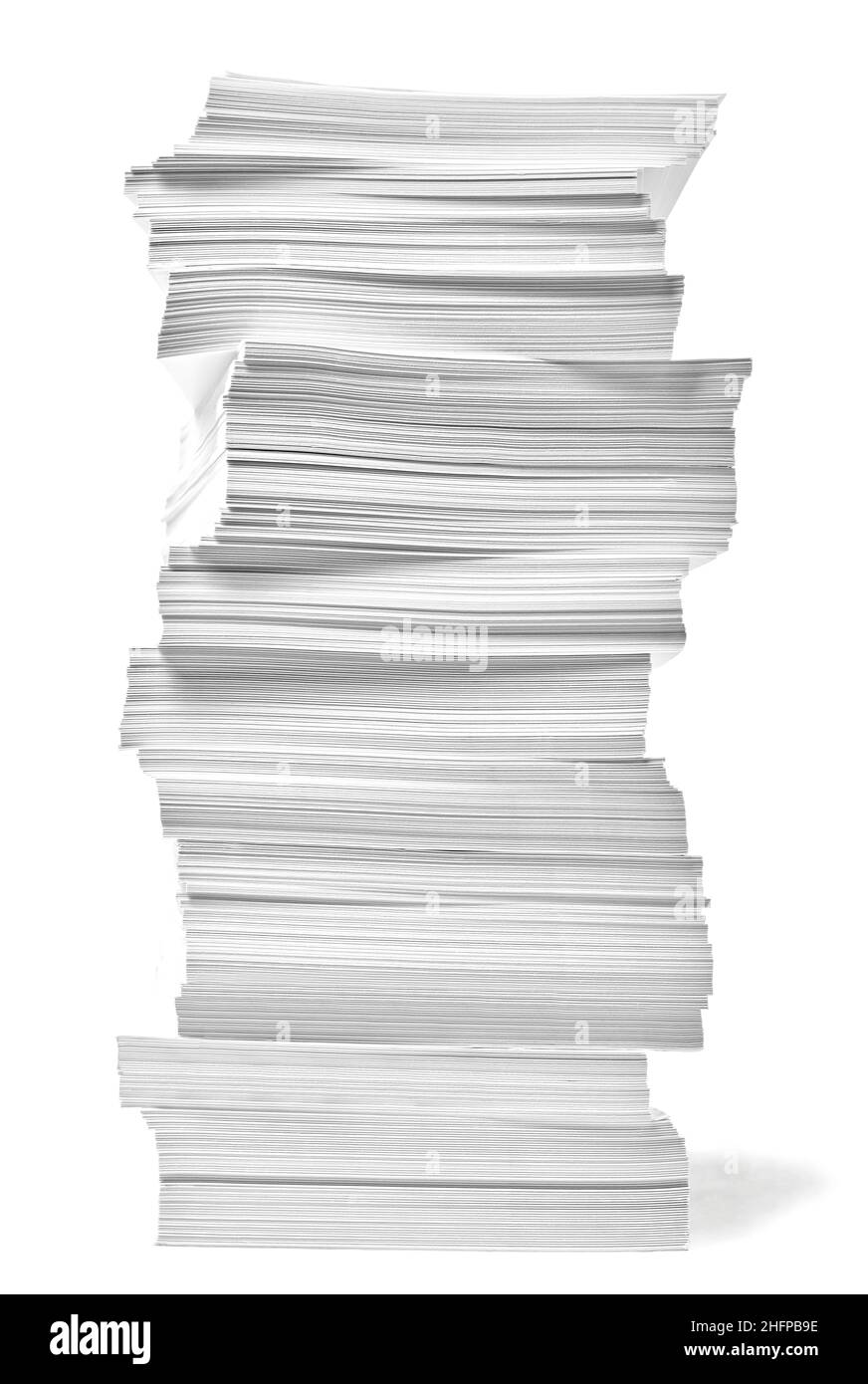 pile de papier pile bureau paperasse éducation de bureau Banque D'Images