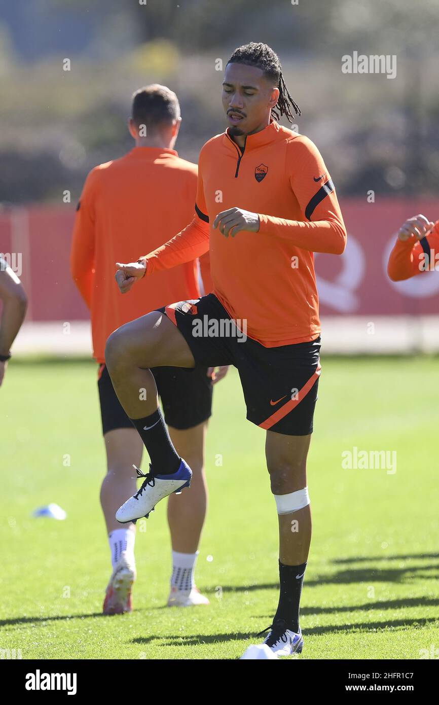 Luciano Rossi/ AS Roma/ Lapresse 28/10/2020 Rome Italie Sport Soccer Training Trigoria Rome in the pic: Chris Smalling Banque D'Images