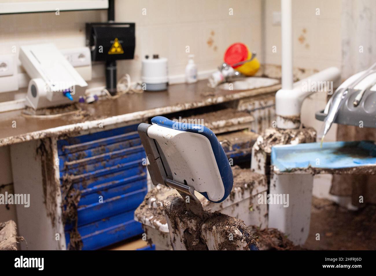 Alessandro Tocco/ Lapresse 28 novembre 2020,Bitti (NU) - Actualités en Sardaigne Italie - Sardaigne : inondations en Bitti dans le pic: Inondations en Bitti Banque D'Images