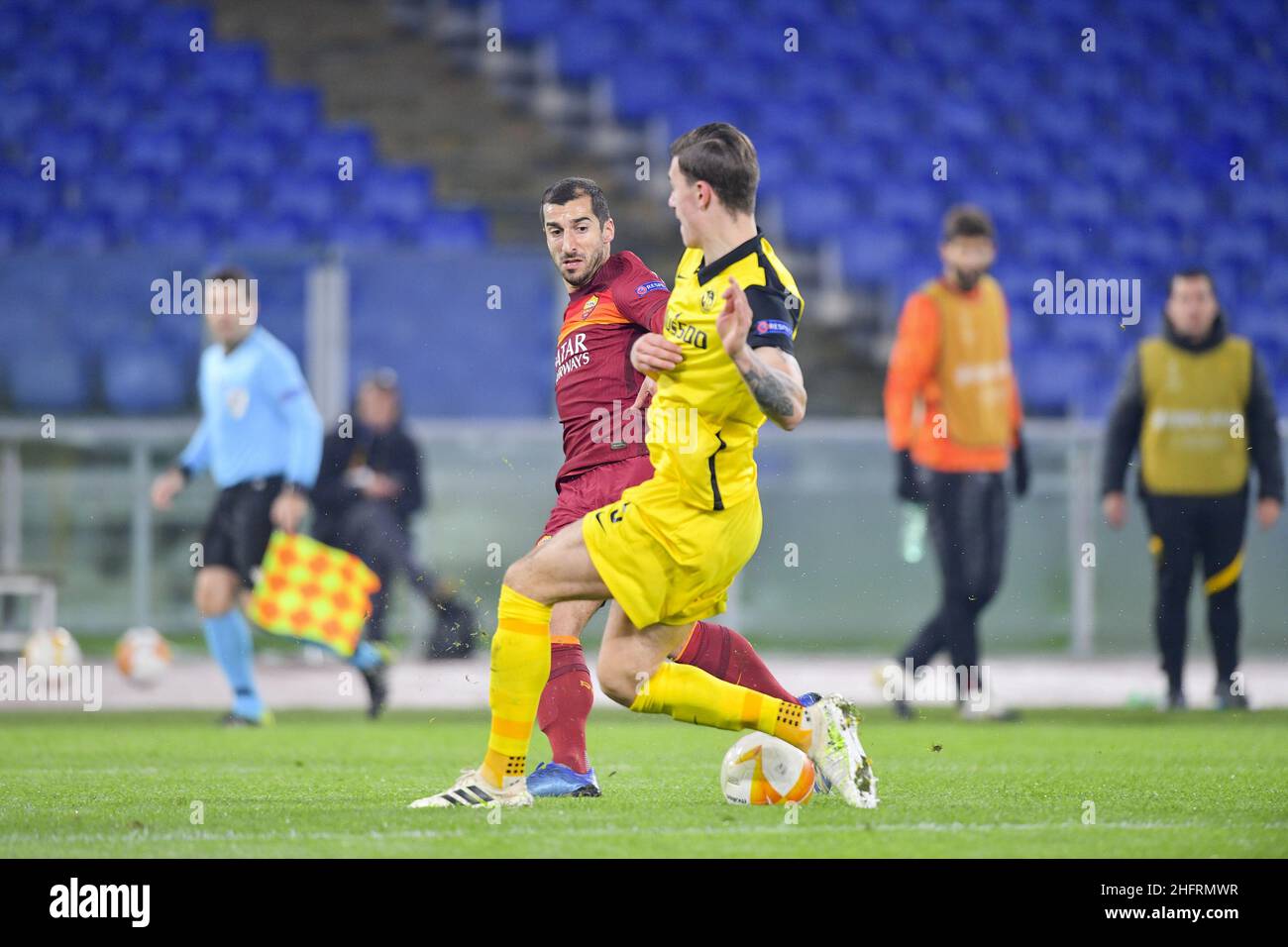 Fabio Rossi/AS Roma/Lapresse 03/12/2020 Rome (Italie) Sport Soccer Roma-jeunes garçons Europa League 2020/2021 - Stade Olimpic dans le pic: Henrikh Mkhitaryan Banque D'Images