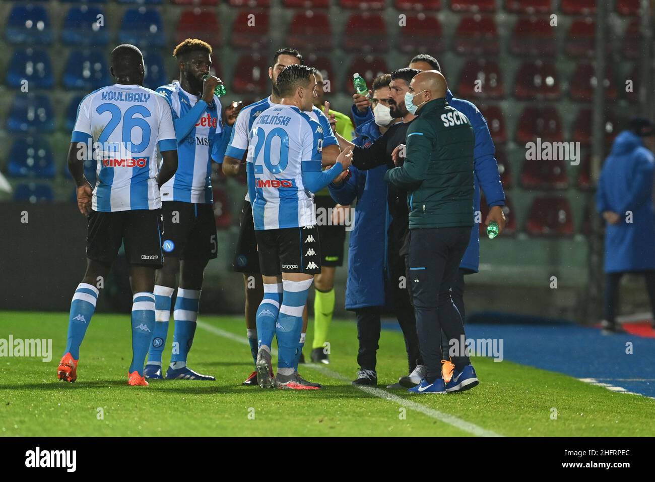 francesco mazzitello/Lapresse Dicembre 06 , 2020 Crotone, Italie football de sport Crotone vs Napoli - Ligue italienne de football a TIM 2020/2021 - Ezio Scida Stadium in the pic: gattuso Banque D'Images