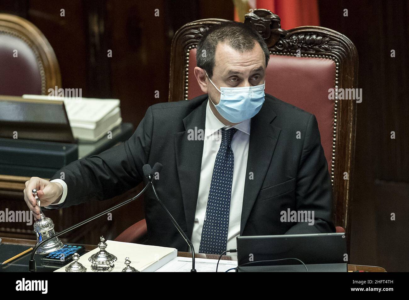 Roberto Monaldo / Lapresse 23-12-2020 Rome (Italie) Chambre des députés - Loi budgétaire sur le pic Ettore Rosato Banque D'Images
