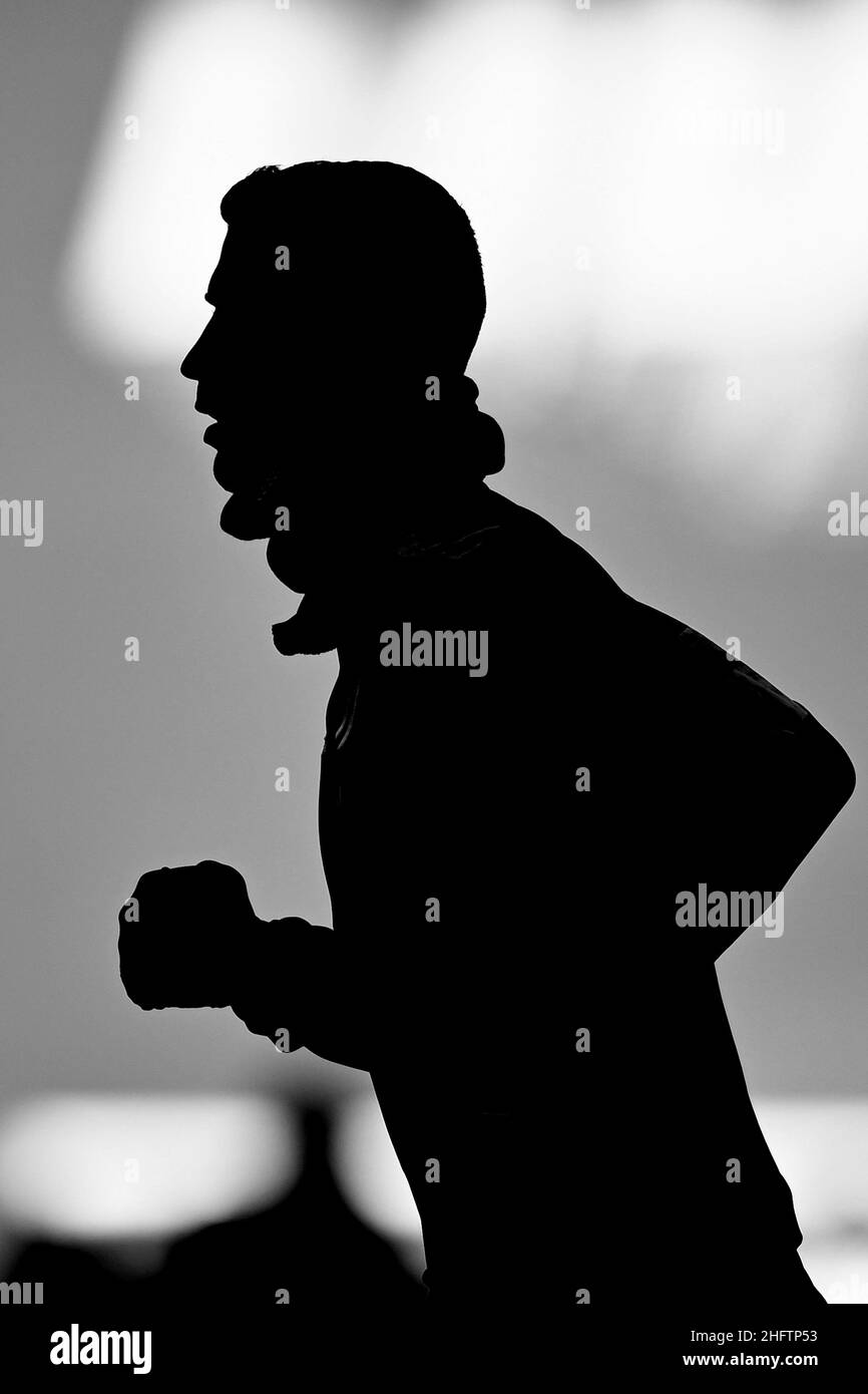 Lapresse - Fabio Ferrari 24 janvier 2021 Turin, Italie football sportif Juventus FC vs Bologna FC - Ligue italienne de football A TIM 2020/2021 - Stade Allianz dans le pic:Cristiano Ronaldo (Juventus F.C.); Banque D'Images