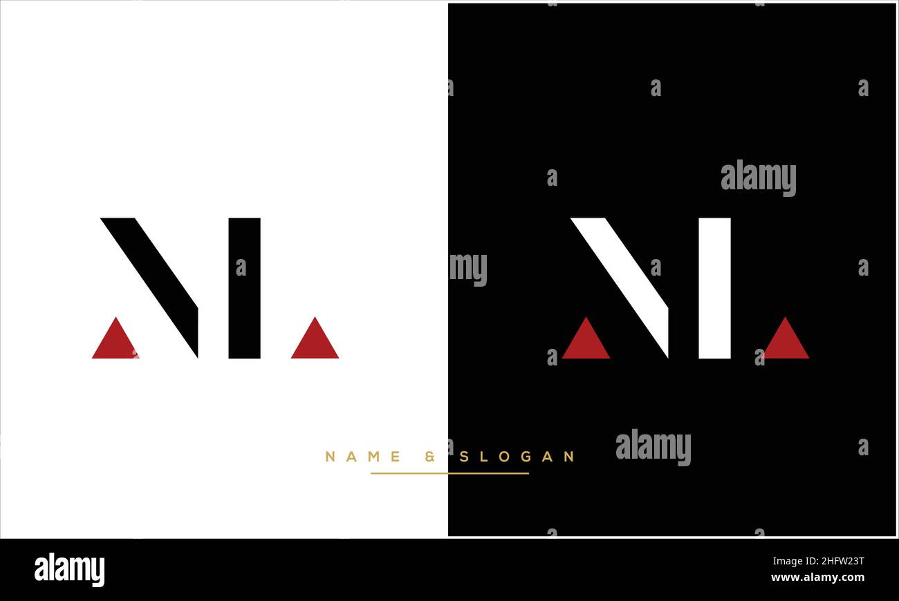 ML, LM lettres abstraites logo monogramme Illustration de Vecteur