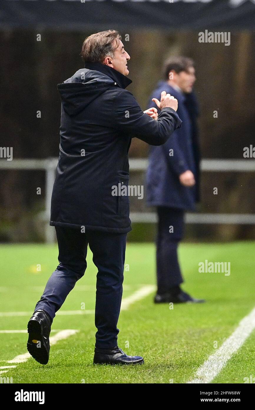 Fabio Rossi/AS Roma/Lapresse 18/02/2021 Braga (por) Sport Soccer Braga-Roma Round de 32 , 1st jambe - Europa League 2020/2021 - est&#xe1;dio Municipal de Braga dans le pic: Carlos Carvalhal Banque D'Images