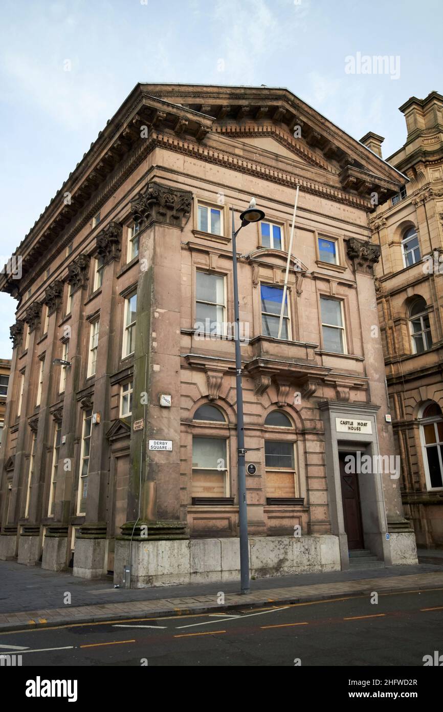 maison de douves du château ancienne banque du nord et du sud du pays de galles derby Square Liverpool Angleterre Royaume-Uni construit sur le site de l'ancienne douves du château de liverpool Banque D'Images