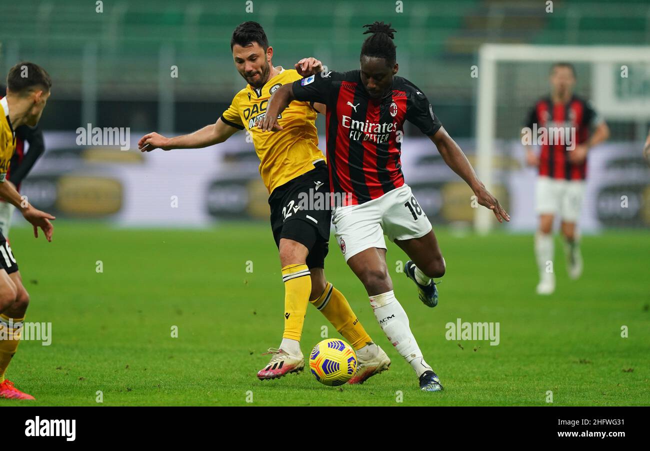 Lapresse - Spada 03 mars 2021 Milan ( Italie ) Sport Soccer A.C.Milan- saison 2019-2020 - série A Milan vs Udinese dans la photo: Méite Banque D'Images