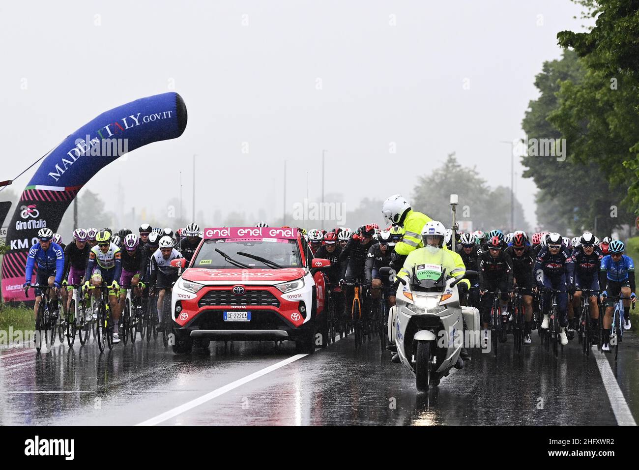 Fabio Ferrari/Lapresse 11 mai 2021 Italie Sport Cycling Giro d'Italia 2021 - 104th Edition - Stage 4 - de Piacenza à Sestola dans la photo: Vue panoramique Banque D'Images