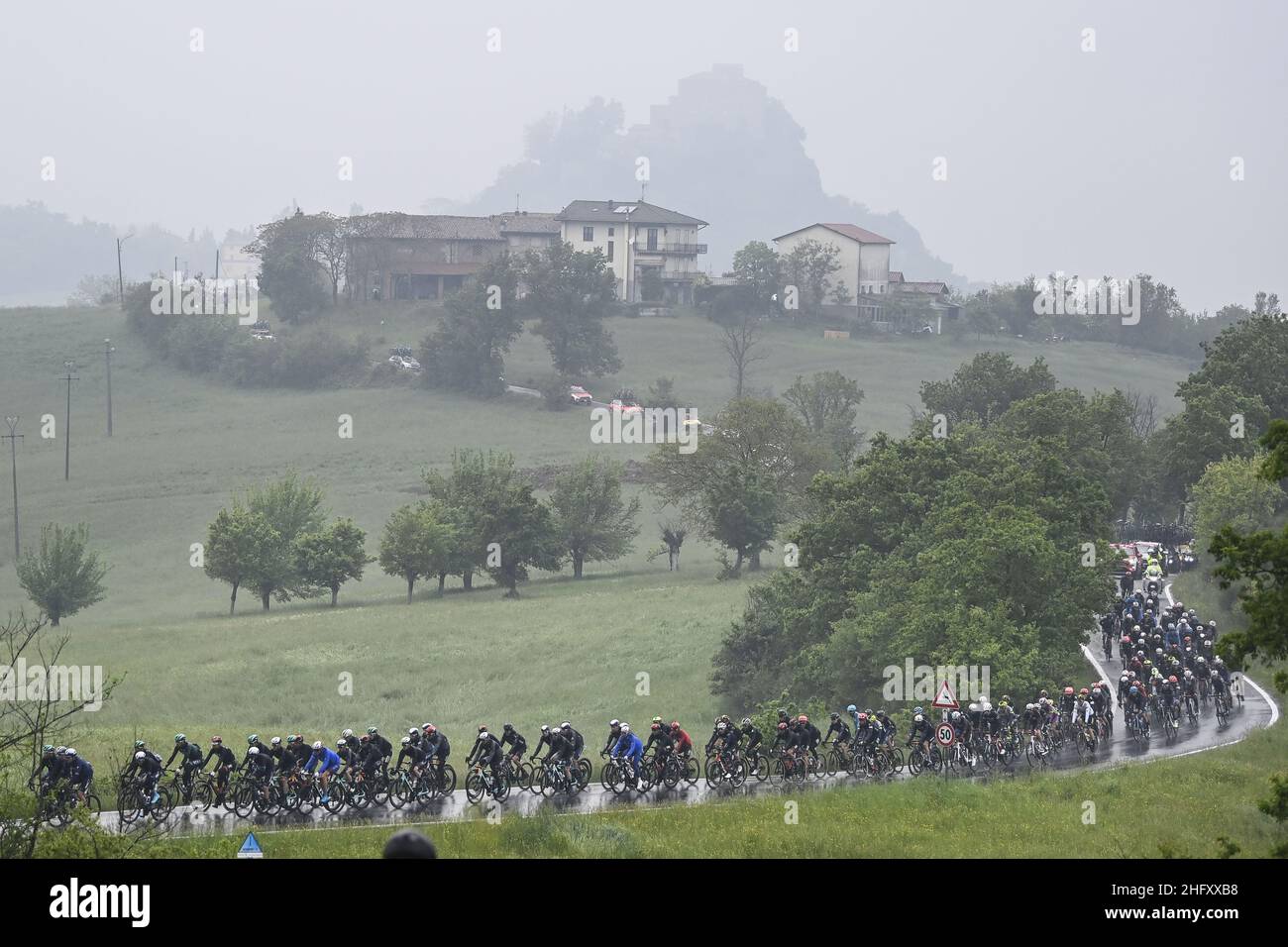 Fabio Ferrari/Lapresse 11 mai 2021 Italie Sport Cycling Giro d'Italia 2021 - 104th Edition - Stage 4 - de Piacenza à Sestola dans la photo: Paysage Banque D'Images