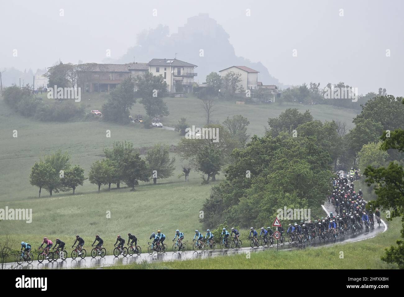 Fabio Ferrari/Lapresse 11 mai 2021 Italie Sport Cycling Giro d'Italia 2021 - 104th Edition - Stage 4 - de Piacenza à Sestola dans la photo: Paysage Banque D'Images