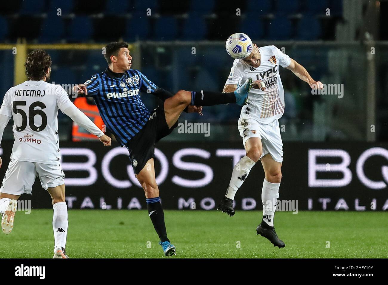 Stefano Nicoli/Lapresse 12-05-2021 Sport Soccer Atalanta vs Benevento Serie A Tim 2020/2021 Gewiss Stadium dans la photo Matteo Pessina Luca Caldirola Banque D'Images