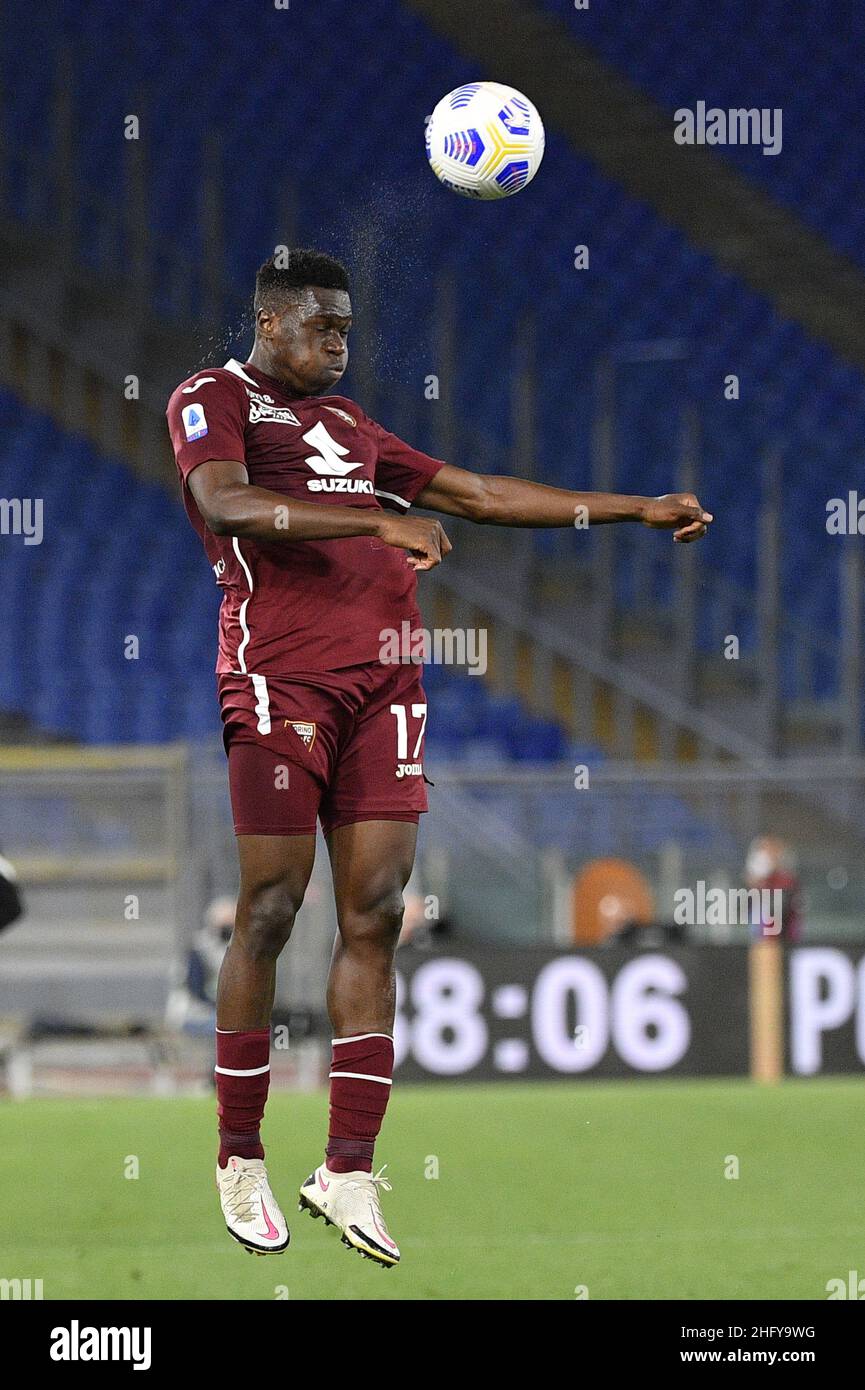 Fabrizio Corradetti / Lapresse 18st mai 2021 Rome, Italie football Lazio vs Turin - Championnat italien de football League A TIM 2020/2021 - Stade Olimpico dans le pic:Wilfried Stephane Singo (FC Torino) Banque D'Images