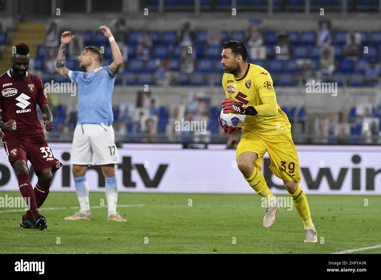 Fabrizio Corradetti / Lapresse 18st mai 2021 Rome, Italie football Lazio vs Turin - Championnat italien de football Ligue A TIM 2020/2021 - Stade Olimpico dans le pic: Sirigu Banque D'Images