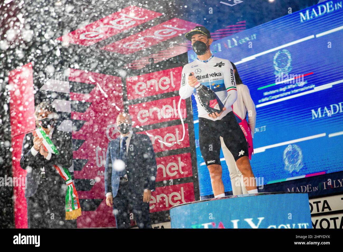 Alessandro Bremec/Lapresse 21 mai 2021 Italie Sport Cyclisme Giro d'Italia 2021 - 104th Edition - Stage 13 - de Ravenne à Vérone dans le cadre de la photo: NIZZOLO Giacomo (ITA) (ÉQUIPE QHUBEKA ASSOS) Banque D'Images