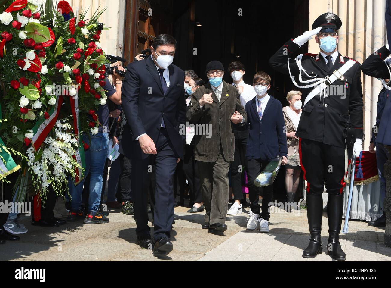 Mairo Cinquetti - Lapresse 29 mai 2021 Milan - Italie Actualités funérailles de Carla Fraci à San Marco Churc à Milan dans la photo: Beppe Menegatti Banque D'Images