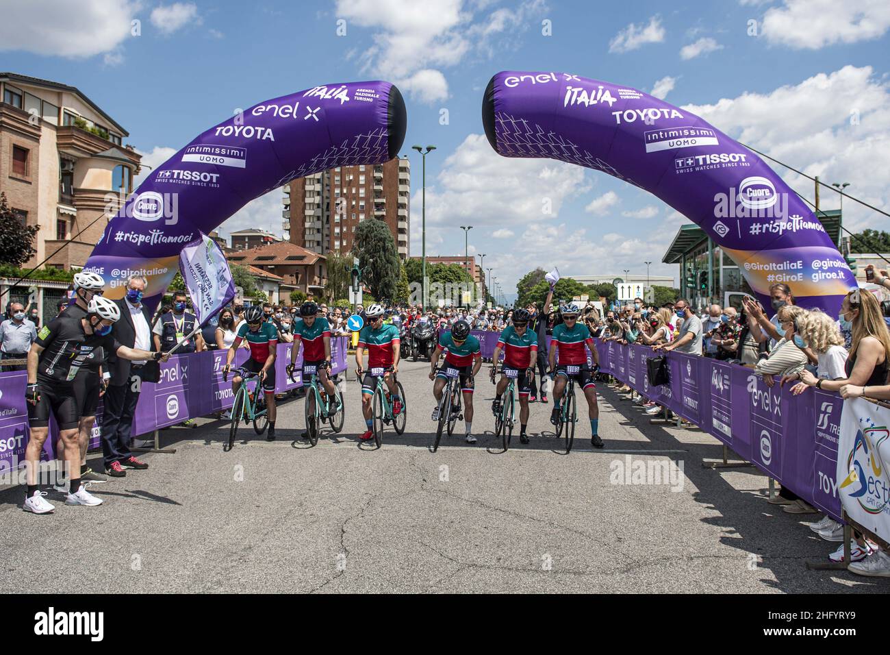Nicolo Campo/Lapresse 30 mai 2021 Sesto San Giovanni (Milan) (Italie) Sport - Cyclisme Giro d Italia 2021 Giro E - 21 stage de Sesto San Giovanni à Milan Tissot ITT dans le pic: Giro E Stage 21 Banque D'Images