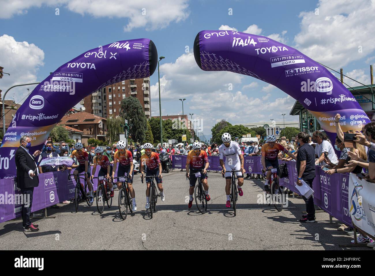 Nicolo Campo/Lapresse 30 mai 2021 Sesto San Giovanni (Milan) (Italie) Sport - Cyclisme Giro d Italia 2021 Giro E - 21 stage de Sesto San Giovanni à Milan Tissot ITT dans le pic: Giro E Stage 21 Banque D'Images