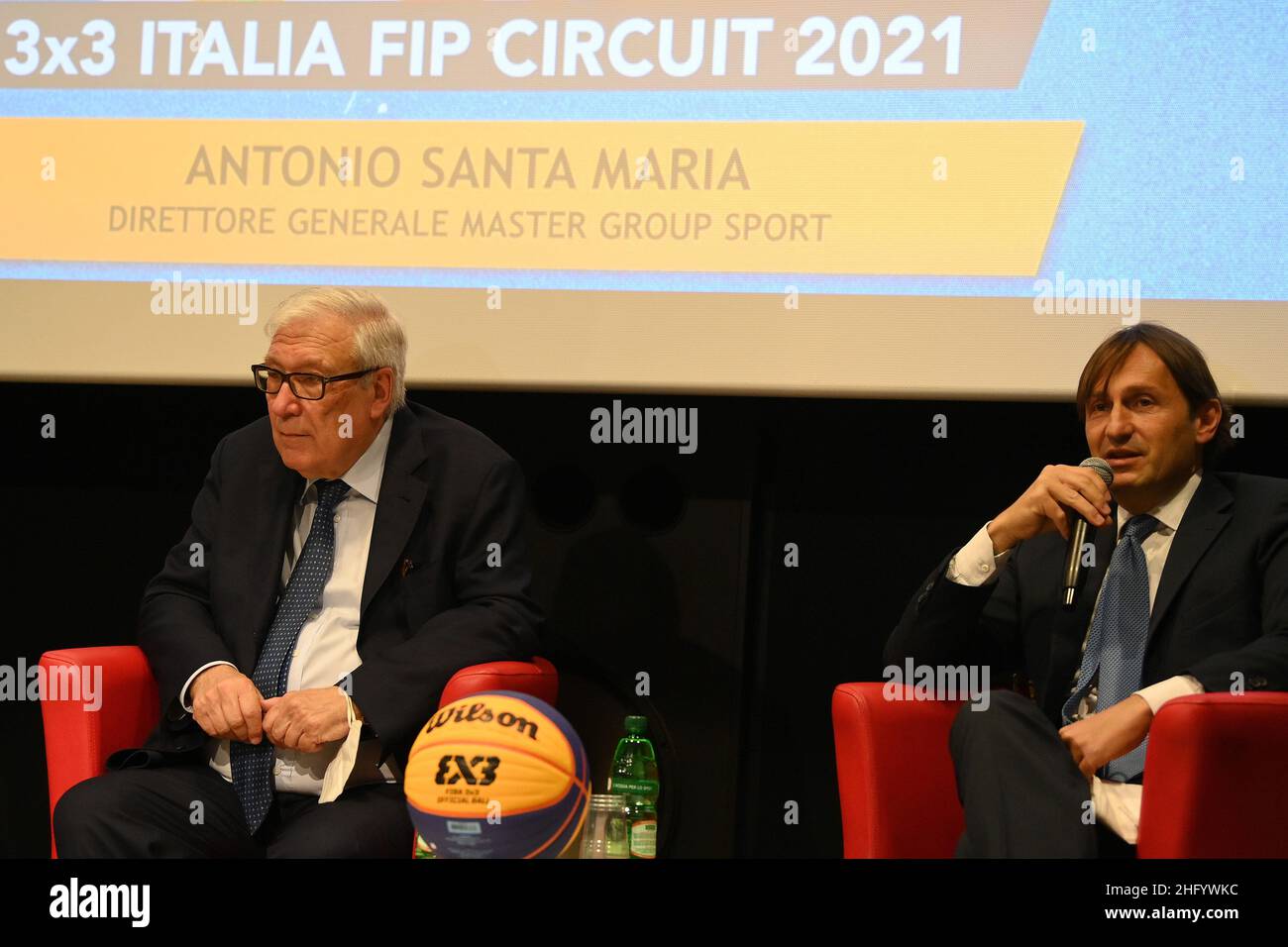 Alfredo Falcone - Lapresse 03/06/2021 Rome (Italie) Casa del Cinema 3x3 Italia circuit FIP dans le pic:Antonio Santa Maria Banque D'Images