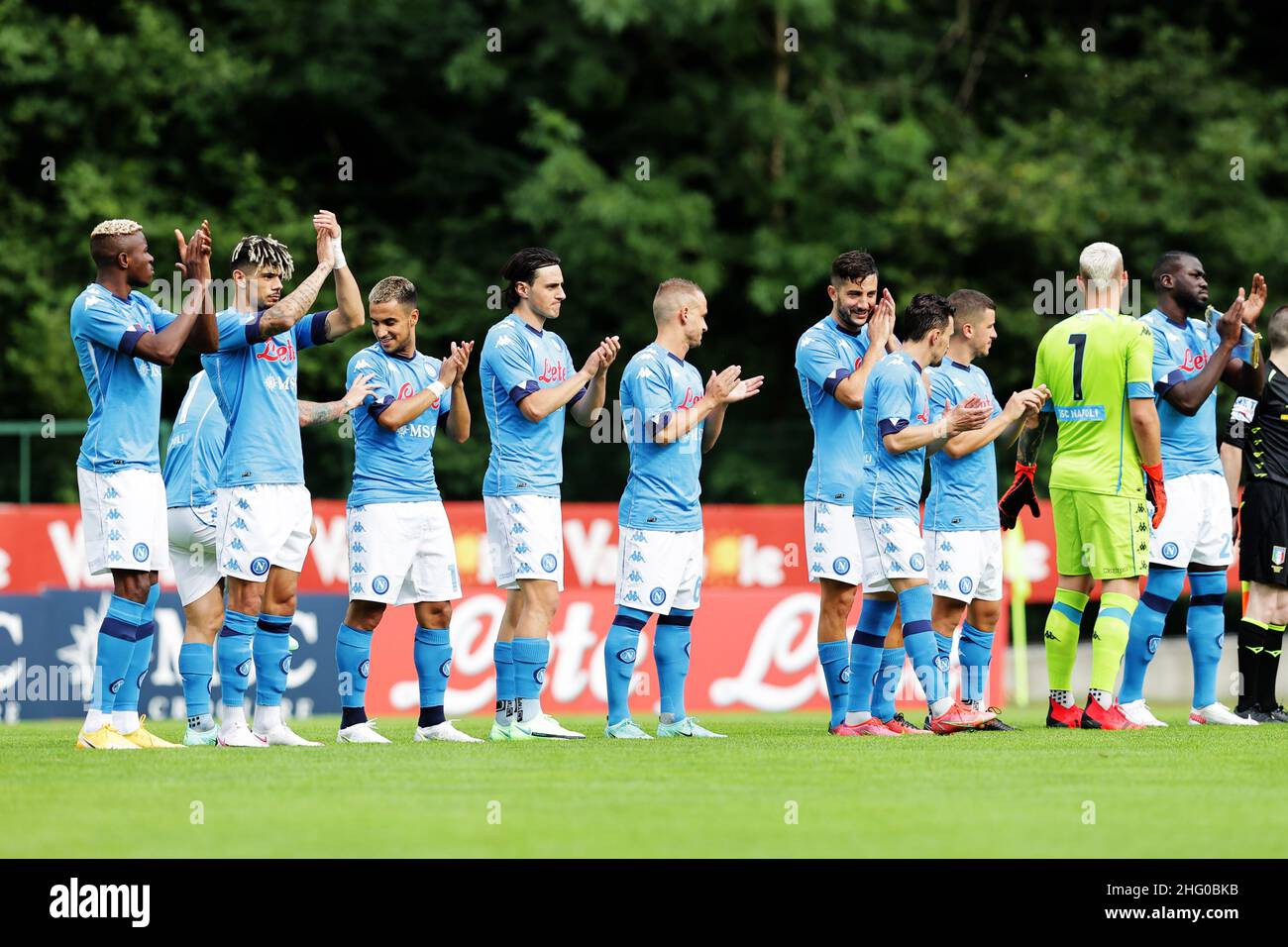 Lapresse 18 juillet 2021 Dimaro Folgarida, Italie match d'été amical SSC Napoli vs Bassa Anaunia dans le pic: Banque D'Images