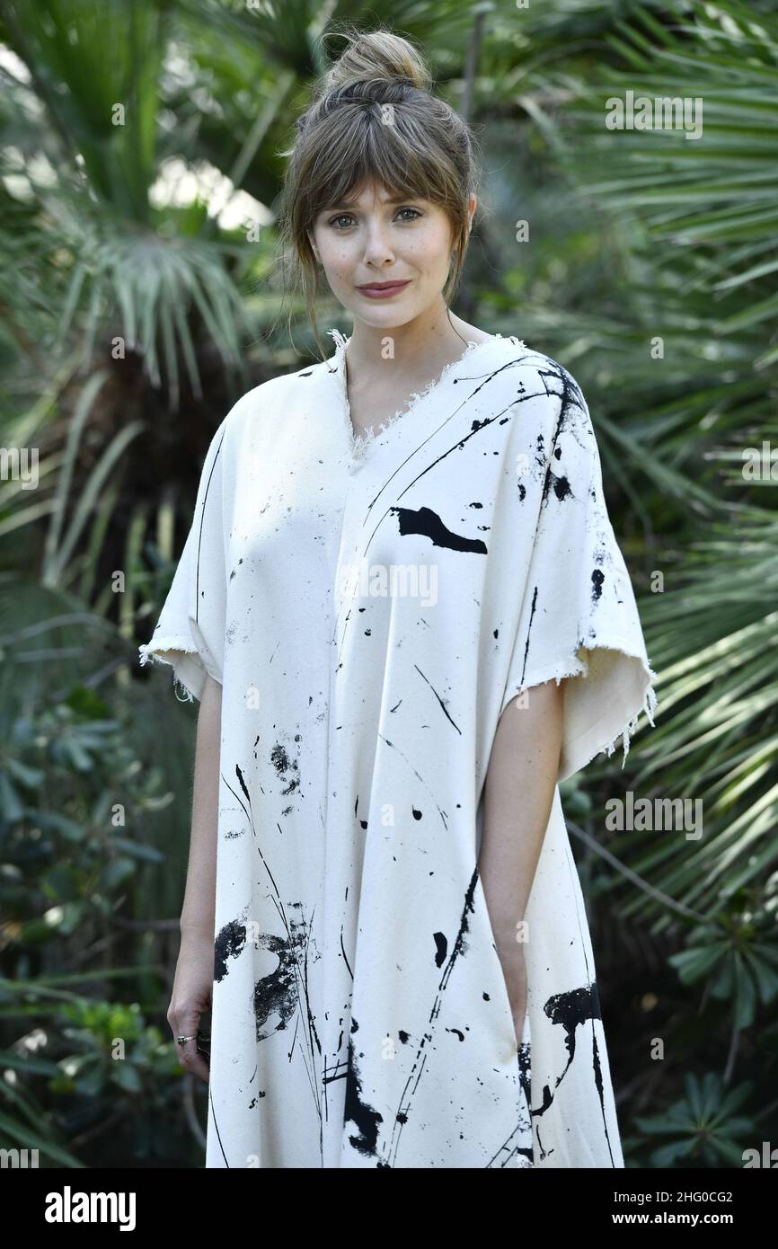 Matteo Rasero/Lapresse 22 juillet 2020 - Santa Margherita di Pula, Italie film de divertissement Italie Festival de la Sardaigne 2021 - édition 4th Photocall Elizabeth Olsen dans le cadre de la photo: Elizabeth Olsen Banque D'Images